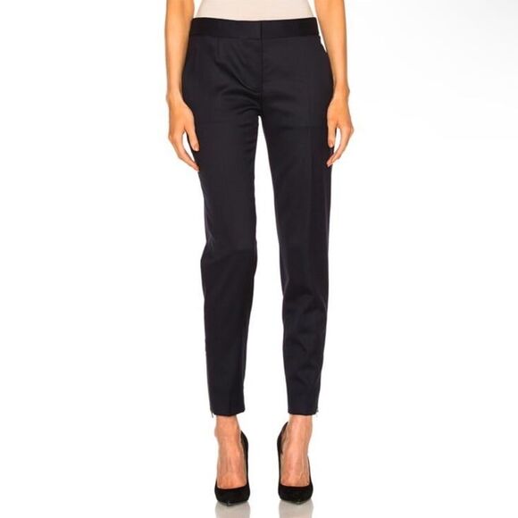 Stella McCartney Vivian Wool Skinny Zip-Cuff Pants in Black Size 42 - Picture 6 of 12